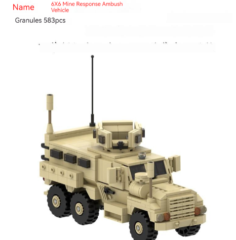 MOC-67379 Vehículo antiminas 6x6, modelo militar de juguete
