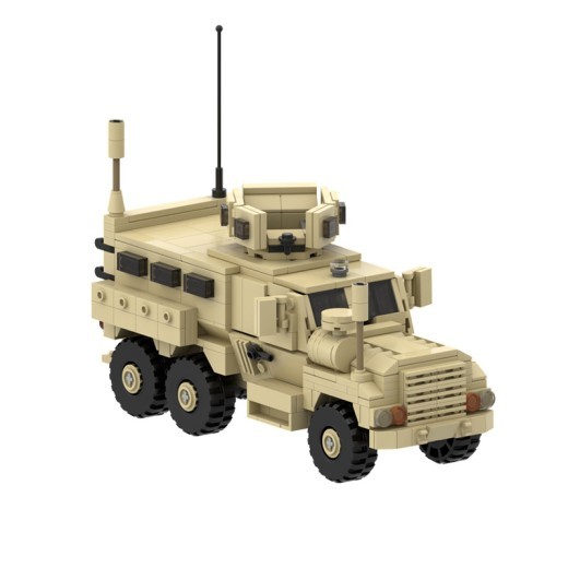 MOC-67379 Vehículo antiminas 6x6, modelo militar de juguete