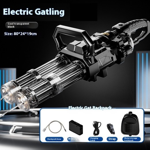 Pistola de agua de verano eléctrica Gatling