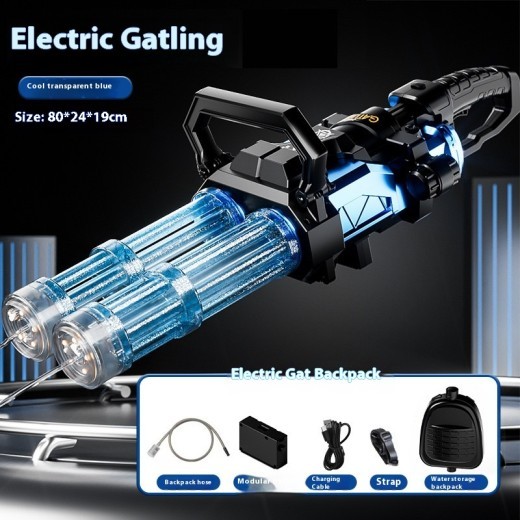 Pistola de agua de verano eléctrica Gatling