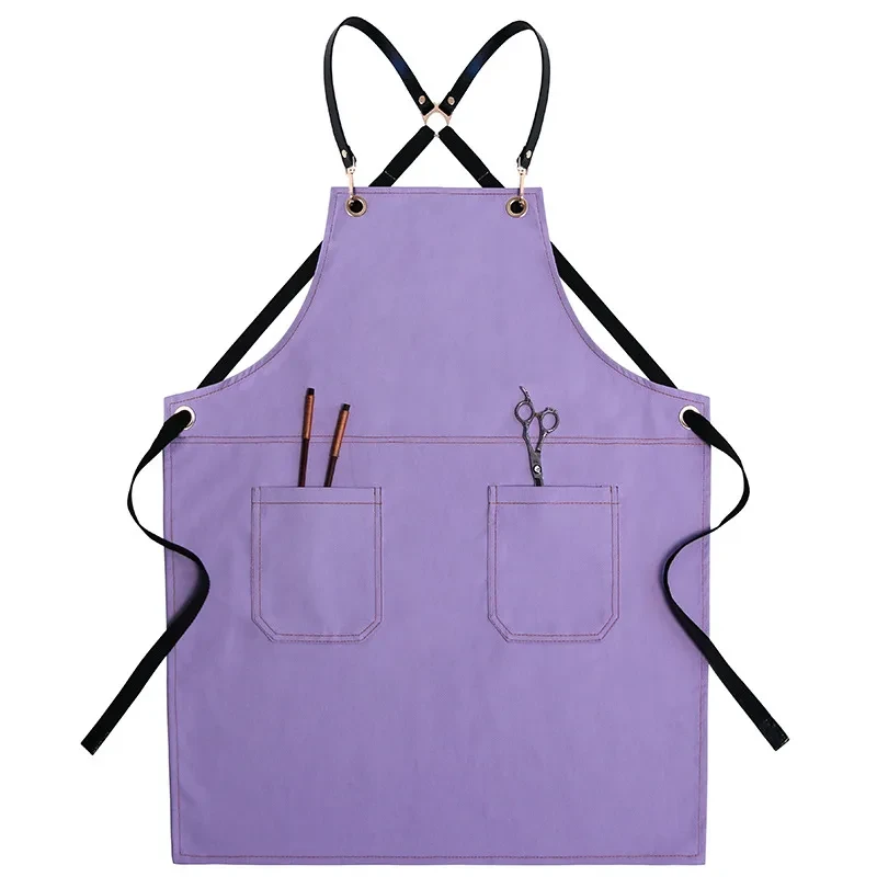 Delantal estampado de mezclilla para cocina