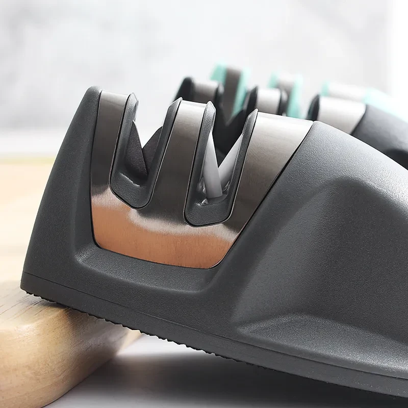 Afilador de cuchillos mini, accesorios de cocina kawaii rápidos