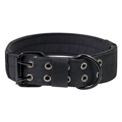 Collar militar ajustable para perros OneTigris con anilla en D y hebilla de metal