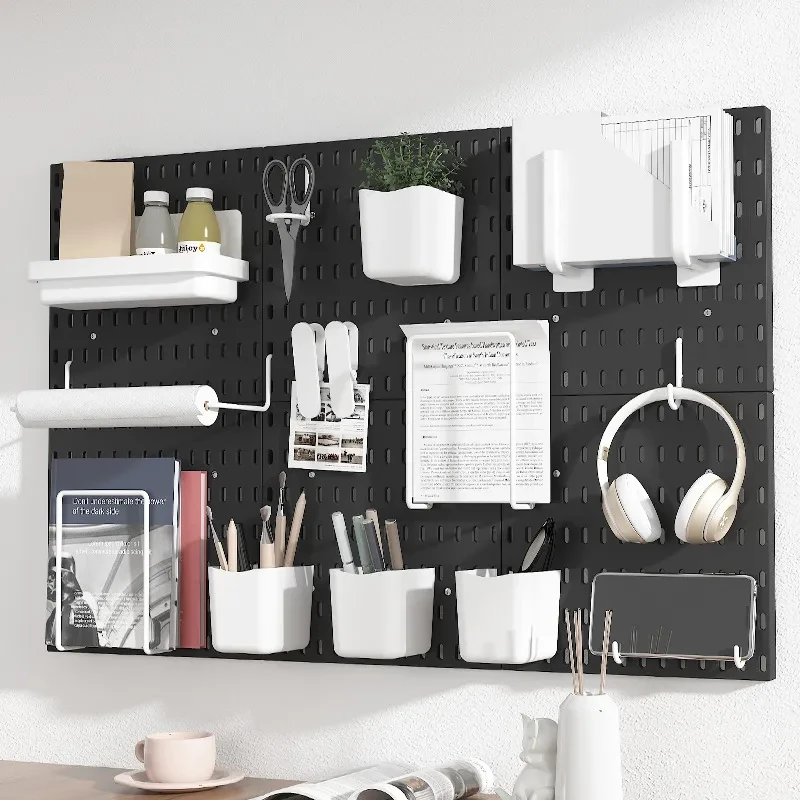 Estante de almacenamiento de cocina con placa perforada sin agujeros