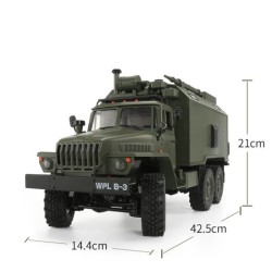Coche de juguete con tracción en las cuatro ruedas, modelo militar de coche de control remoto para niños.
