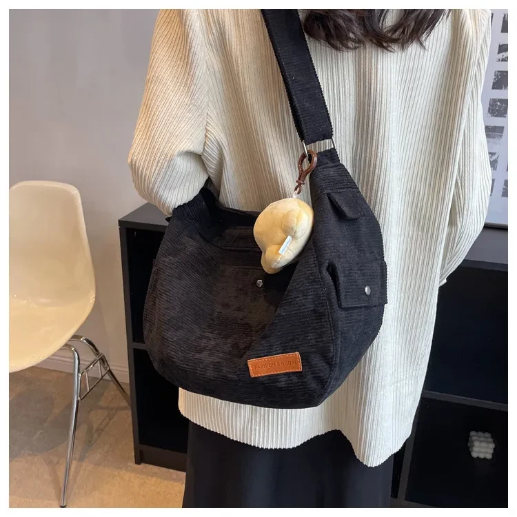 Bolso de hombro francés retro de moda para mujer