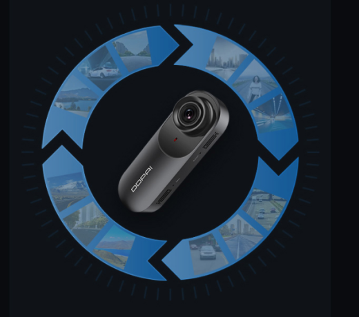 Centrarse en la cámara del salpicadero del coche N3