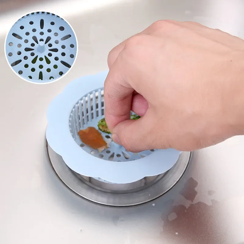 Colador de embudo con forma de flor para fregadero de cocina creativa