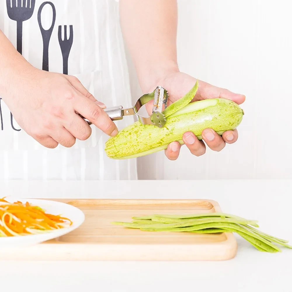 Pelador de verduras, rallador de doble filo, herramientas de cocina