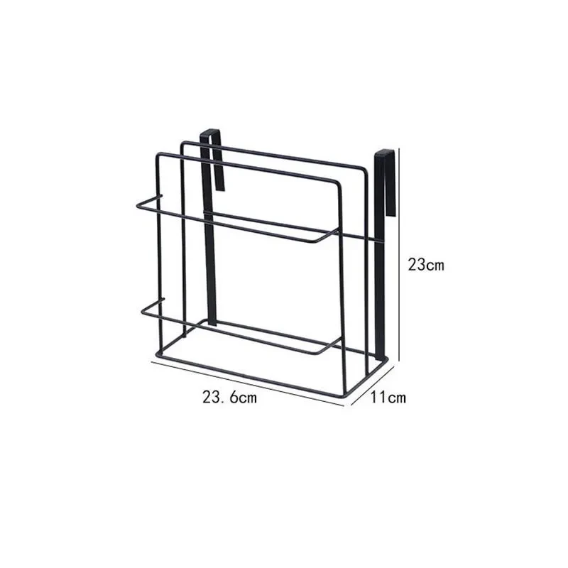 Toallero de cocina de doble capa con soporte para colgar