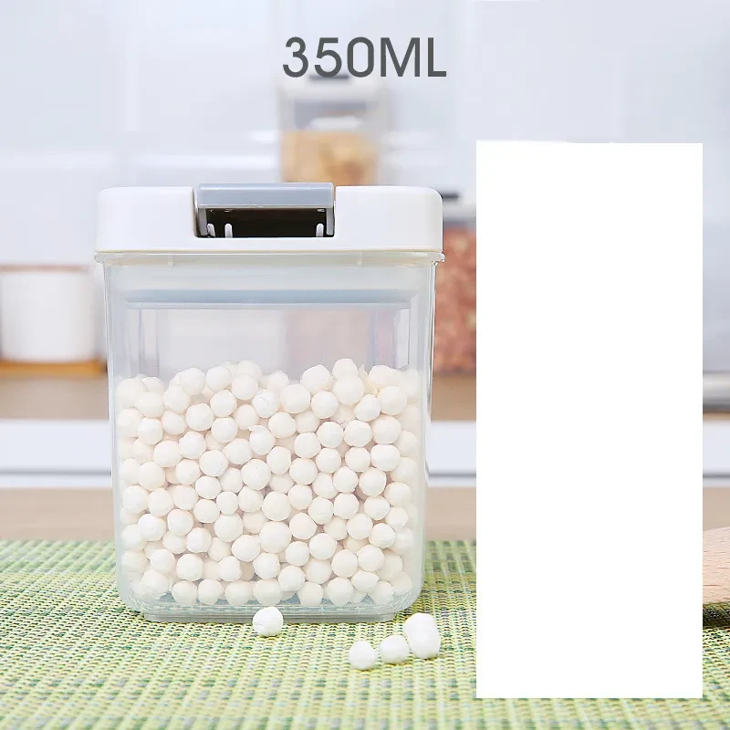 Caja de plástico para almacenar alimentos de cocina de grano entero