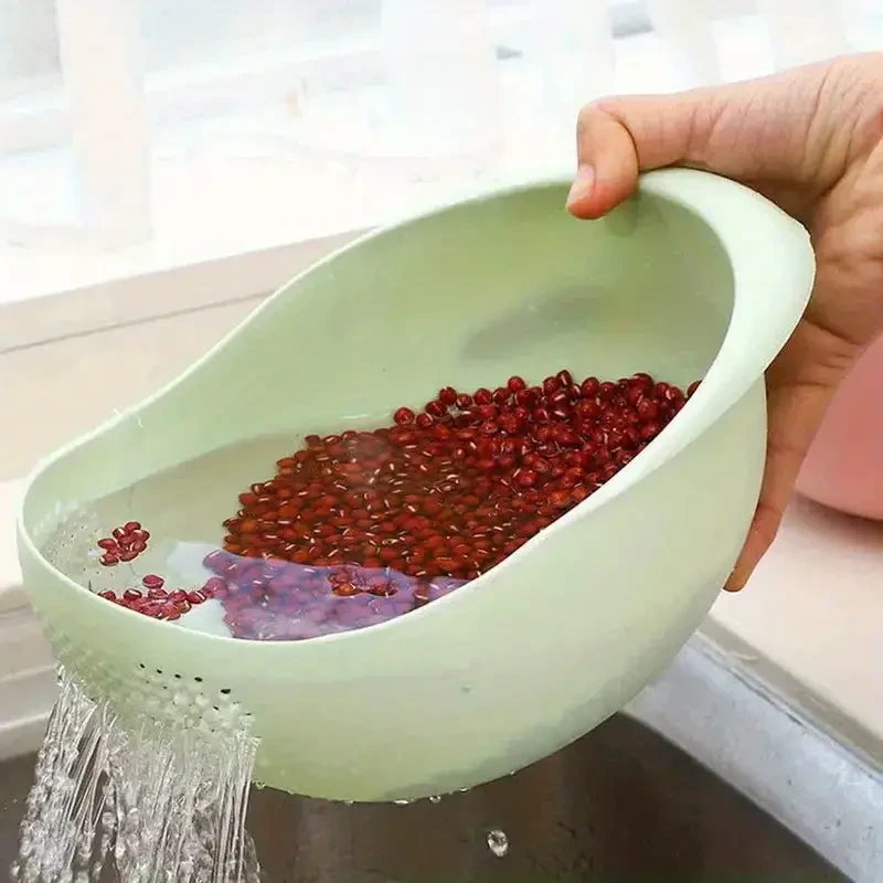 Cuenco de plástico para lavar arroz - Colador