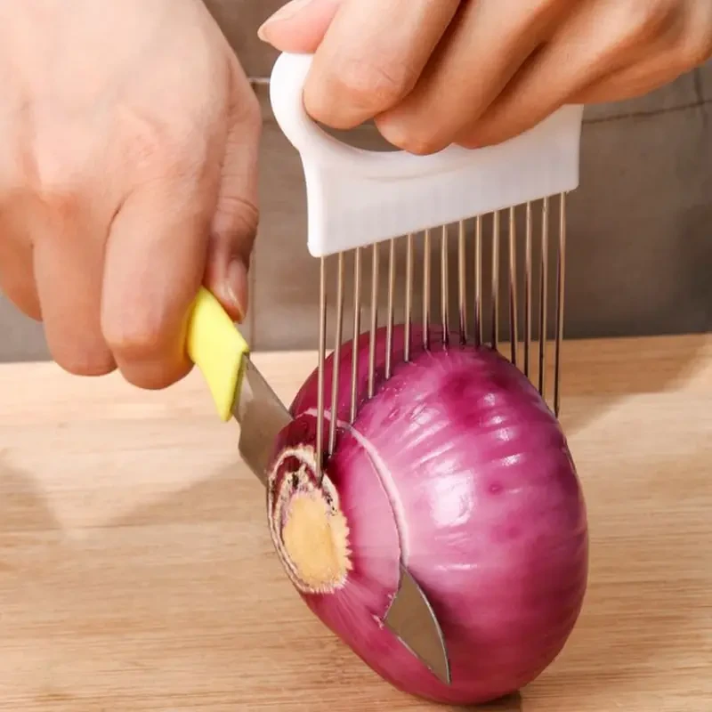 Soporte para cortar cebolla de acero inoxidable