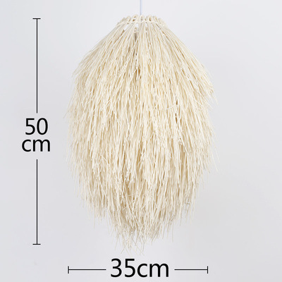 Lámpara de araña de ratán de hotel idílico Lámpara de araña creativa de piñas