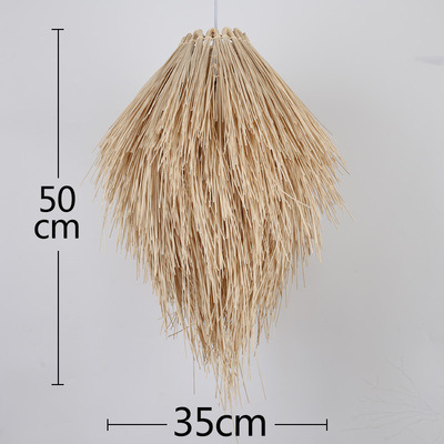 Lámpara de araña de ratán de hotel idílico Lámpara de araña creativa de piñas