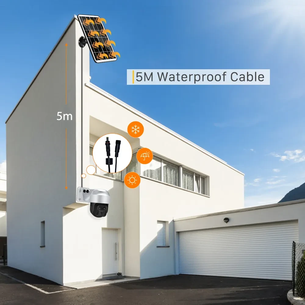 Cámara de vigilancia WiFi inalámbrica con energía solar