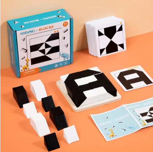 Rompecabezas de formas geométricas Montessori