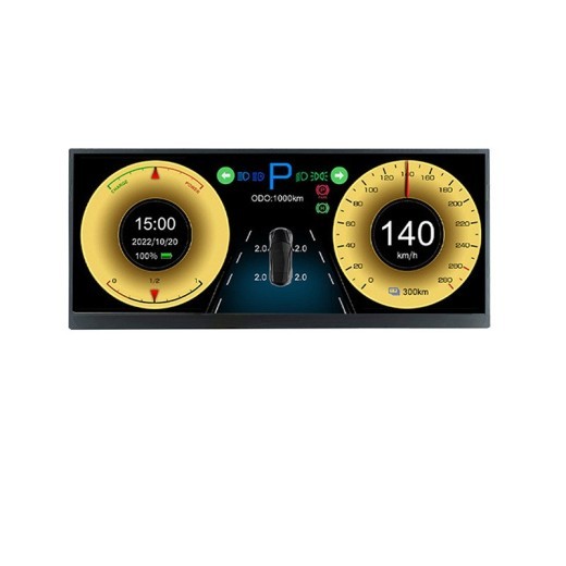 Pantalla grande de control central del coche multicolor de alta definición para visualización del vehículo