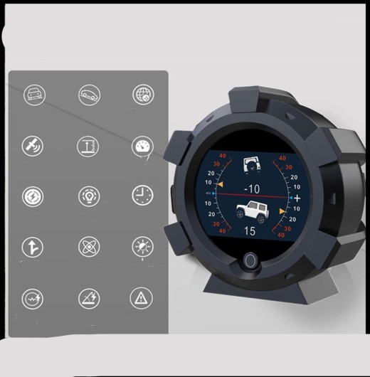 Medidor de inclinación del automóvil Medidor de altitud integrado