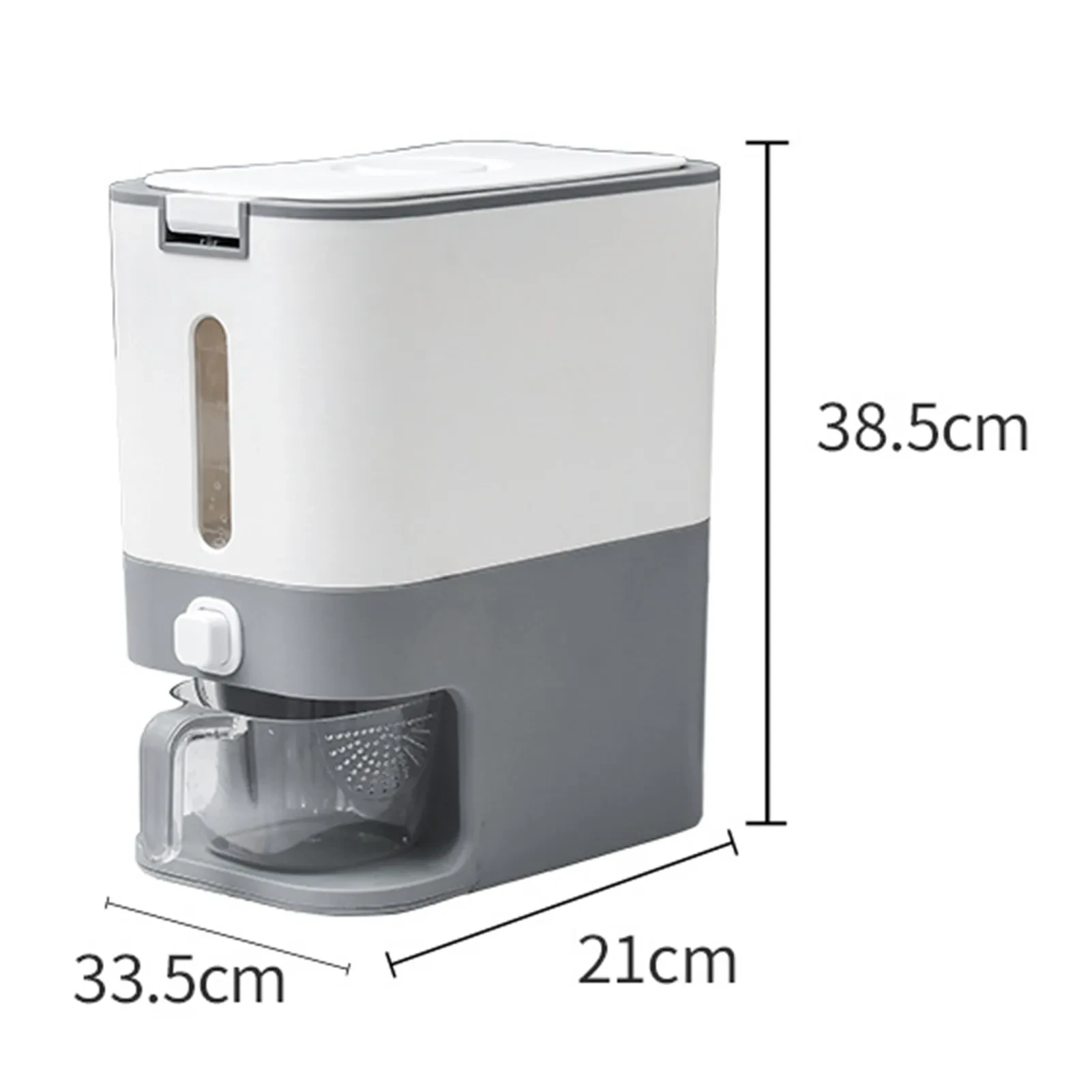 Cubo de arroz automático de 12 kg con dosificación inteligente para cocina