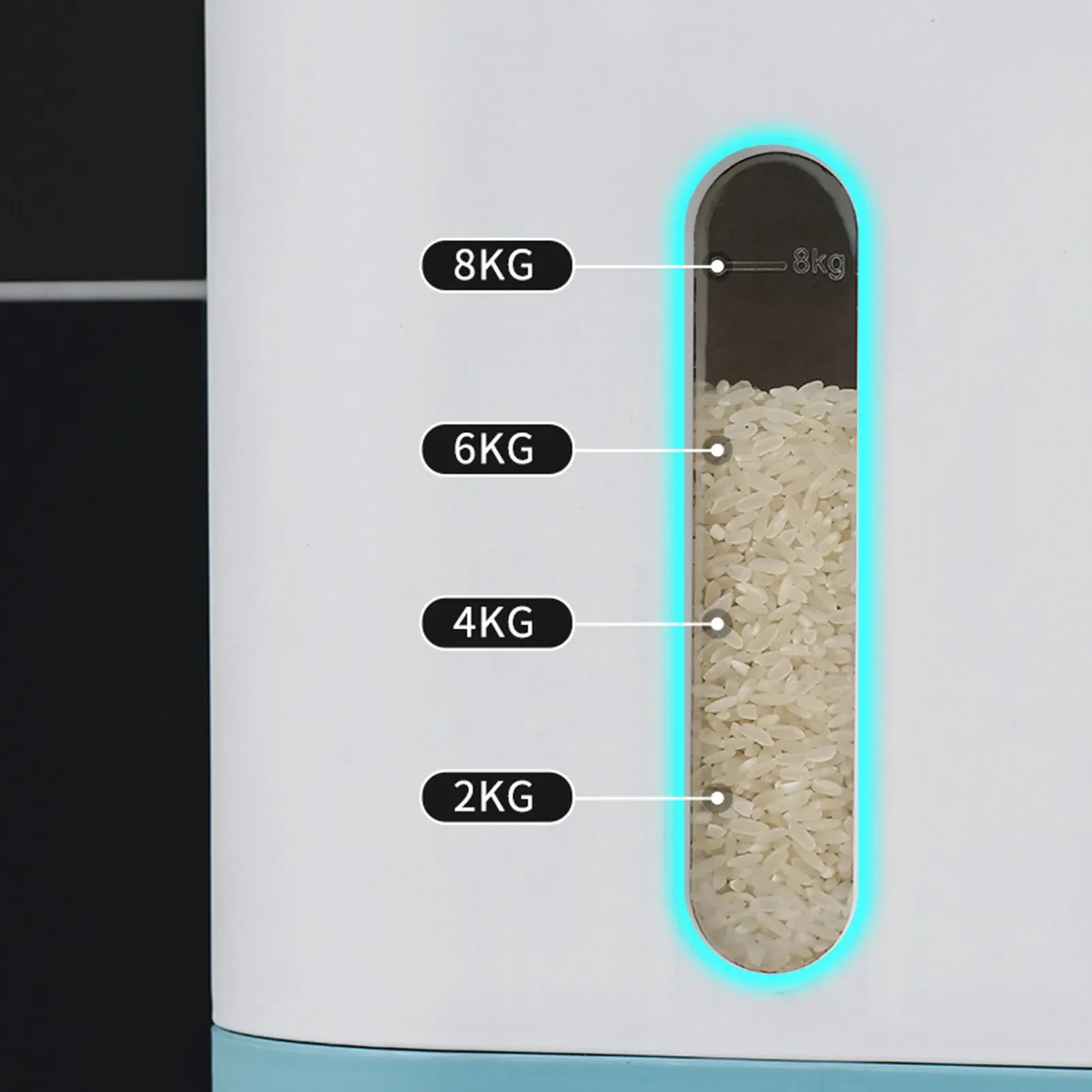 Cubo de arroz automático de 12 kg con dosificación inteligente para cocina
