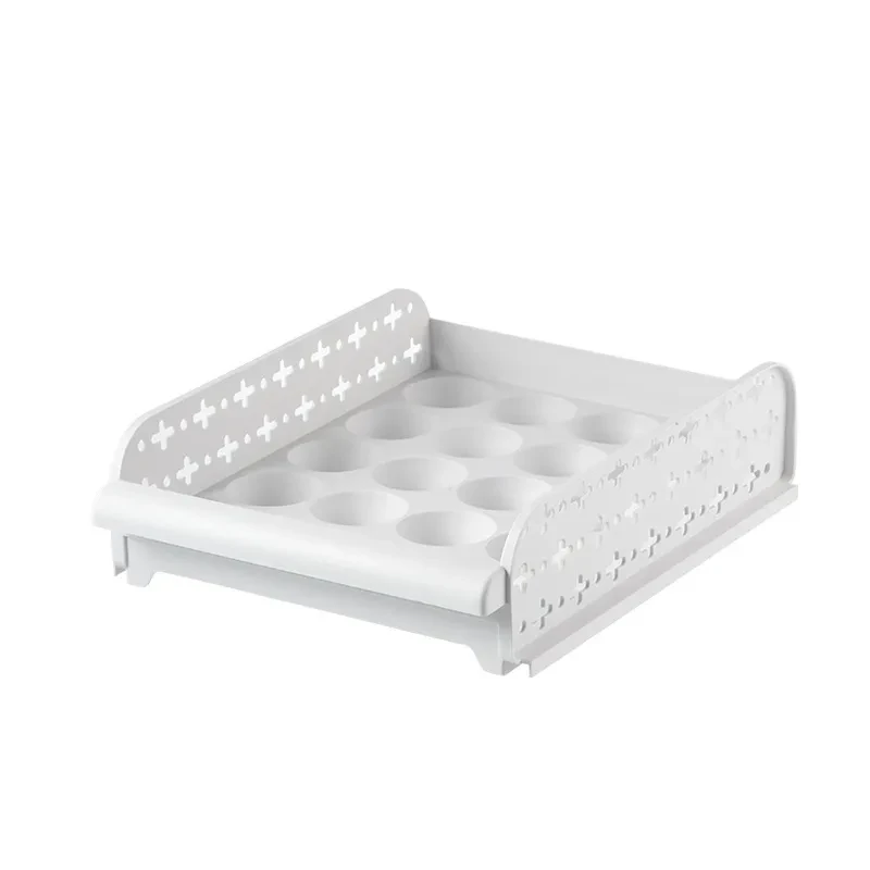 Caja de almacenamiento de huevos para refrigerador de cocina que ahorra espacio