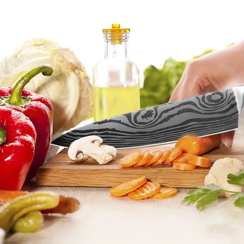 Cuchillo de chef, cuchillo de cocina, acero inoxidable para el hogar