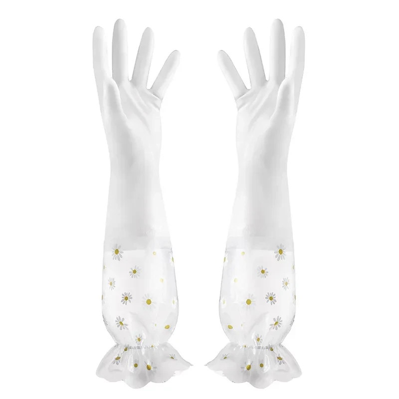 Guantes de silicona antideslizantes e impermeables para lavar platos en la cocina