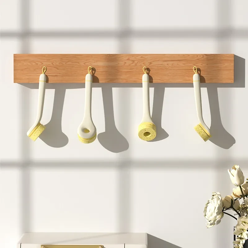 Cepillo de limpieza de esponja de pulpa de madera para utensilios de cocina