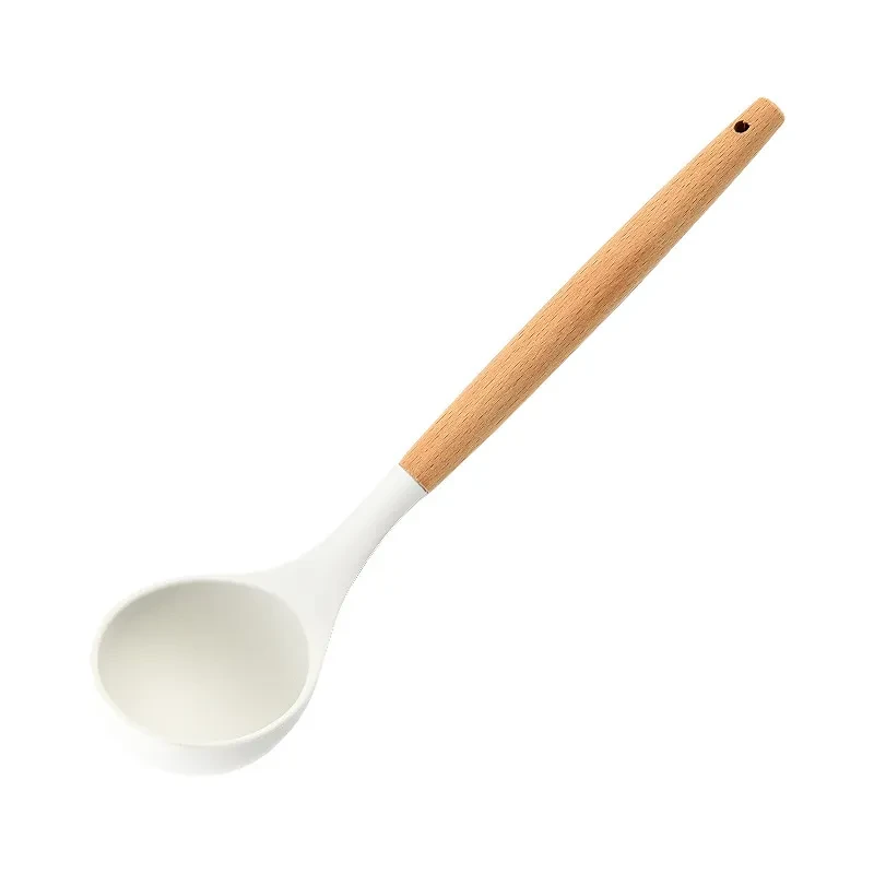 Espátula de cocina de silicona, cuchara, juego de utensilios de cocina