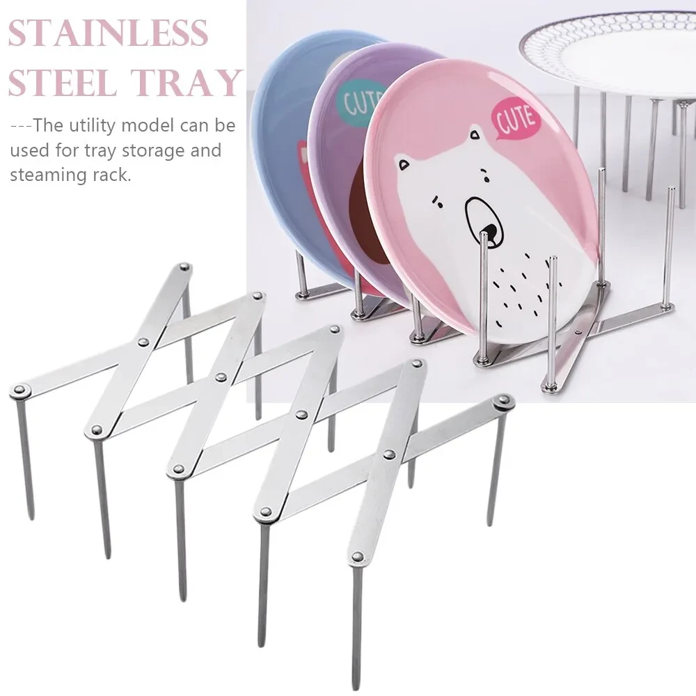 Rejilla de vapor plegable retráctil para almacenamiento de cocina