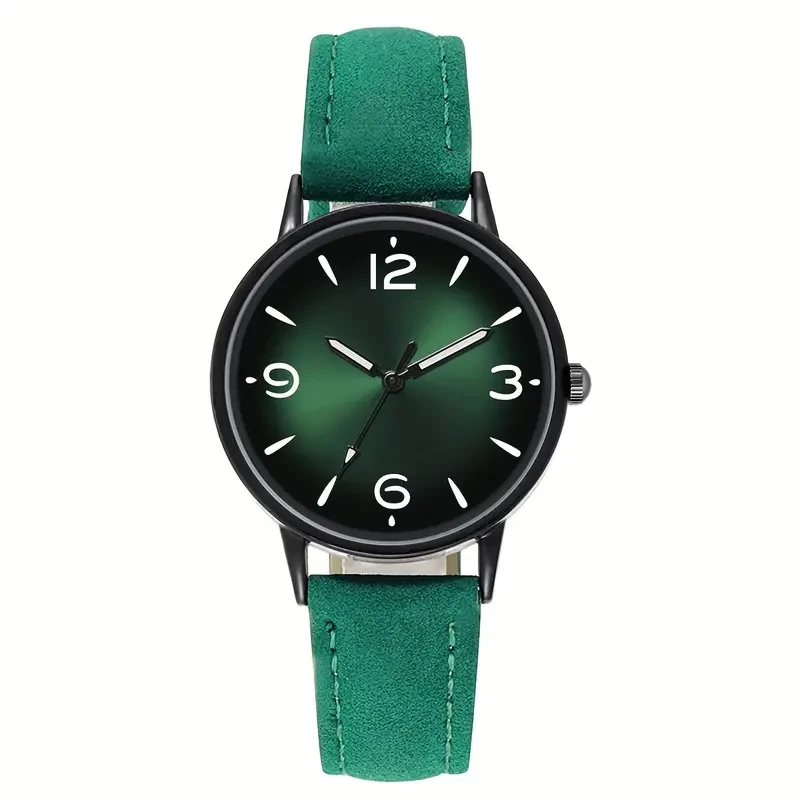 Reloj de cuarzo casual para mujer con esfera degradada