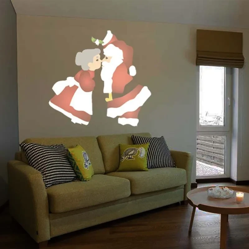 12 piezas de luz LED láser para decoración navideña para exteriores