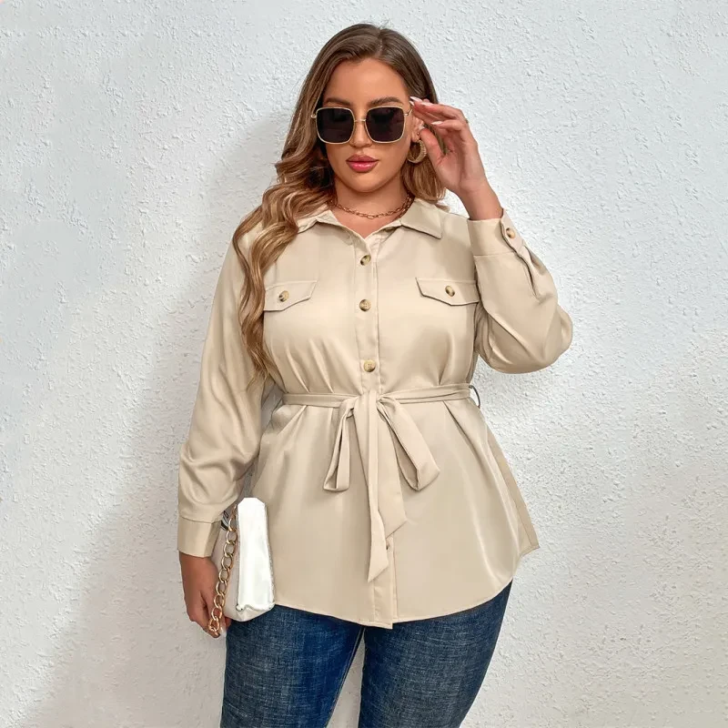 Blusa de talla grande para mujer gorda