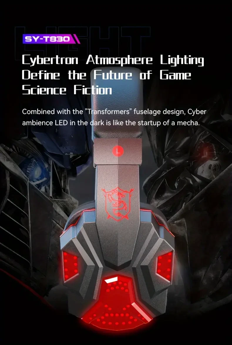 Auriculares inalámbricos para juegos con micrófono, adecuados para teléfonos móviles y portátiles, para usar en la cabeza.