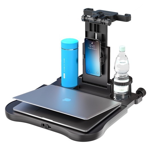 Tablero de mesa pequeño con respaldo ajustable para asiento de coche de viaje