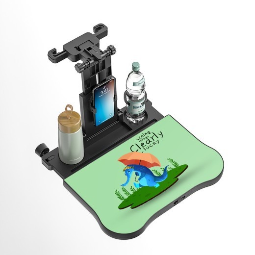 Tablero de mesa pequeño con respaldo ajustable para asiento de coche de viaje