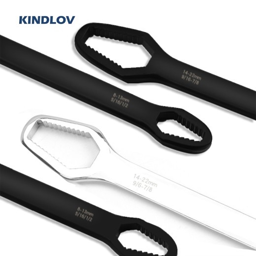Llave universal de doble cabeza de 8-22 mm, juego de llaves para tornillos y tuercas, herramientas manuales de reparación para coche, bicicleta y coche.