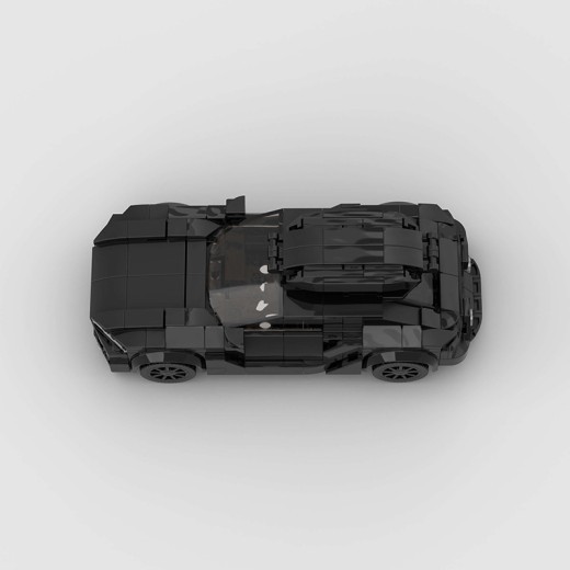 Juguetes de bloques de construcción de coches deportivos de carreras de lujo para niños
