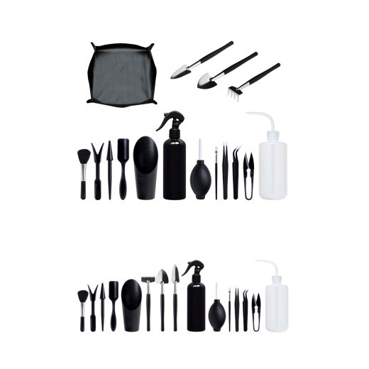 Mini juego de herramientas manuales para jardín, herramientas para trasplantar plantas suculentas