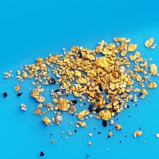 Lavado a mano de placas de oro Lavado a mano de oro aluvial Herramientas pequeñas