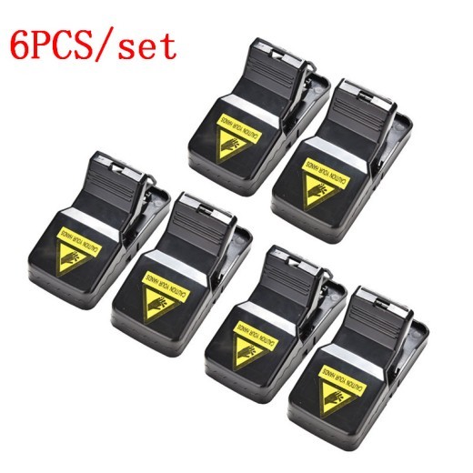 6 trampas para ratones con mecanismo de resorte