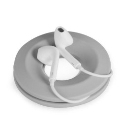 Carrete de cable con ventosa de silicona en forma de dona Carrete de cable de auriculares de silicona