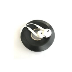 Carrete de cable con ventosa de silicona en forma de dona Carrete de cable de auriculares de silicona