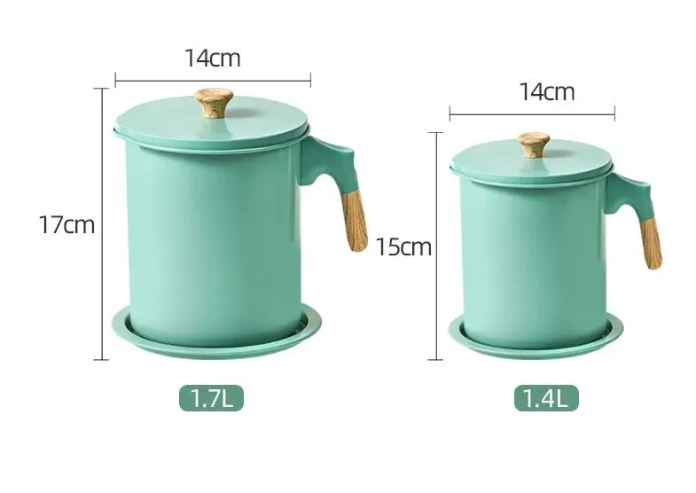 Suministros de almacenamiento de aceite de cocina Filtro de aceite para el hogar Lata