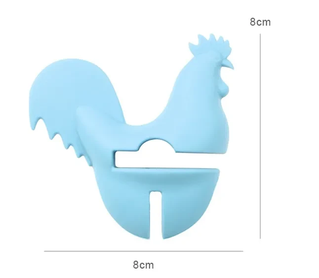 Pinza de silicona antiderrames para ollas de cocina creativa para el hogar