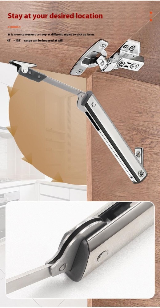 Gabinete de tatami de acero laminado en frío CRS, puerta abatible Elf, barra de soporte de tope informal, soporte de gato con resorte