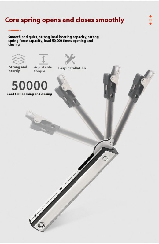 Gabinete de tatami de acero laminado en frío CRS, puerta abatible Elf, barra de soporte de tope informal, soporte de gato con resorte