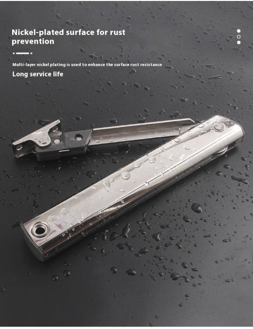 Gabinete de tatami de acero laminado en frío CRS, puerta abatible Elf, barra de soporte de tope informal, soporte de gato con resorte