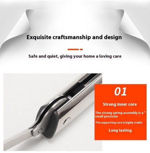 Gabinete de tatami de acero laminado en frío CRS, puerta abatible Elf, barra de soporte de tope informal, soporte de gato con resorte